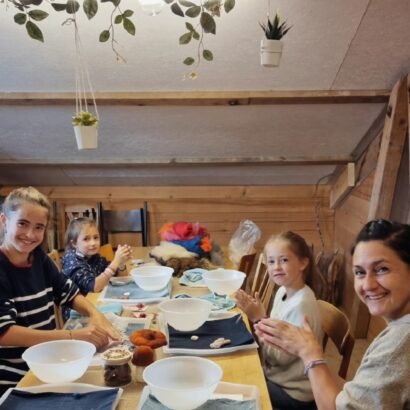 Mama und Kinderfilzworkshop