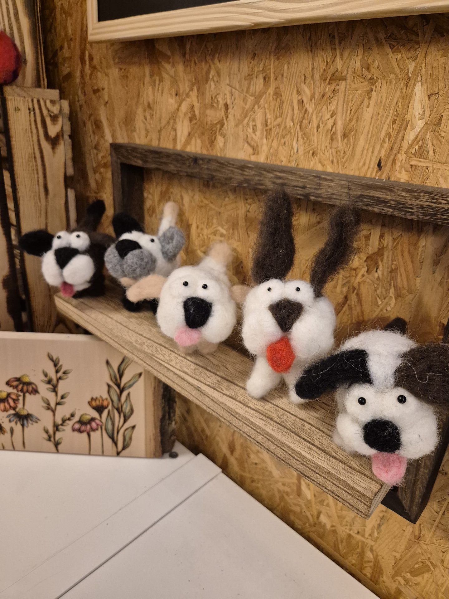 Gefilzte Hunde Kindergeburtstagsparty Filzlis