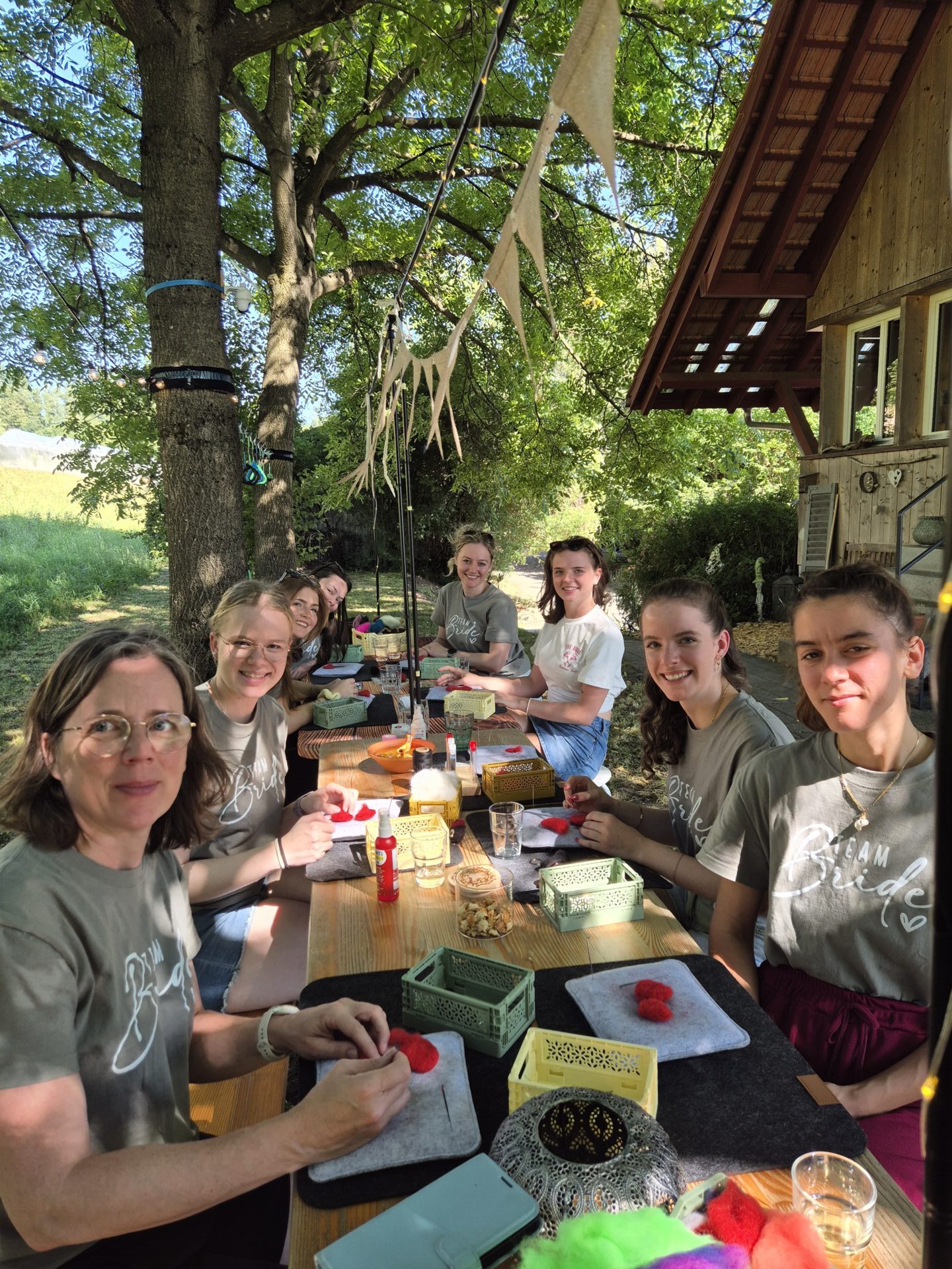 Gruppenbild Poltertag bei Filzlis