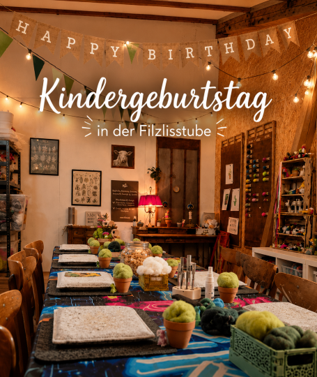 Kreativer Kindergeburtstag in der Filzlisstube in Knonau